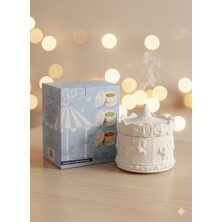 Serene Space Mango Kokulu Kapaklı Atlı Karınca Temalı Dekoratif Taş Mum 650 Gr.