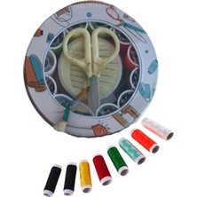 Calperia Iplik Set Teneke Kutu Dikiş Seti