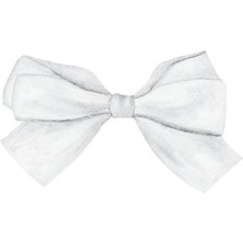 Calperia Saten Kurdele 6 cm Beyaz 1 Metre