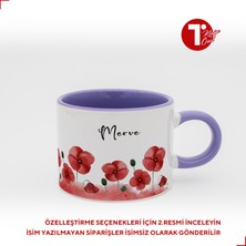Bir Tasarım Gelincikli Isimli Sweet Fincan