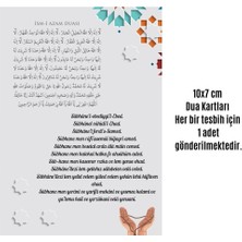 Calperia Namaz Tesbihi Vavlı 99'lu Cam Incili Ismi Azam Dua Kartı Ile Pembe Renk Hediyelik 10 Adet