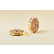 Calperia Biye Büyük Puanlı Katlı A14 Sarı 2 cm 25 Metre %65 Koton %35 Polyester