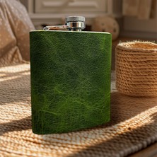 Zarif Deri Atölyesi Hakiki Deri Kaplı Matara 07-08 Oz