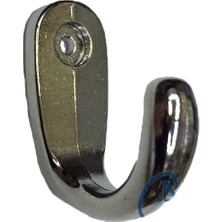 Calperia Büyük Tekli Fincan Askı, Dekor Askısı - Nikel, 12X23X30 mm