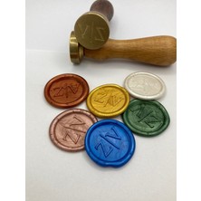 Talya Mum & Mühür Harfli (Kişiselleştirilebilir) Pirinç Mühür