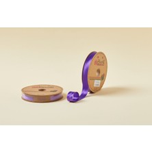 Calperia Biye Saten Katlı 032 Mor 2 cm 25 Metre %100 Polyester