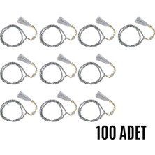 Calperia Namaz Tesbihi Vavlı 99'lu Cam Incili Amenerrasulü Dua Kartı Ile Gri Renk Hediyelik 10 Adet