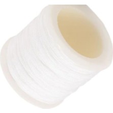 Calperia Paraşüt Ipi, Bileklik-Kolye Örgü Ipi 1 mm 50 Metre Beyaz