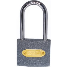 Calperia Eko Gri Döküm Uzun Kancalı Asma Kilit 32MM