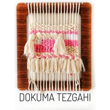 Calperia Dktt Ahşap Oyuncak Odası 20 Kanallı Ahşap Eğitim Dokuma TEZGAHI - 30CM X 20CM