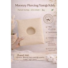 Moonzy Minimalist & Cozy   Pamuk  Kare Piercing Yastığı Kılıfı- %100 Pamuk Poplin ,6 Farklı Renk Seçeneği