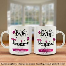 Asilmeydan Evin hanımı yazılı İsme Özel hediyelik özel tasarım kupa bardak