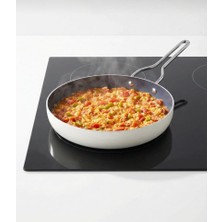 Taç Sera Feel Yanmaz Yapışmaz Seramik Tava 24 Cm/beyaz