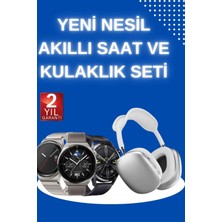 Rory Yeni Nesil Sesli Görüşme Akıllı Saat ve Powerbank Çoklu Şarj Girişli Bluetooth Kulaklık Nabız Ölçer