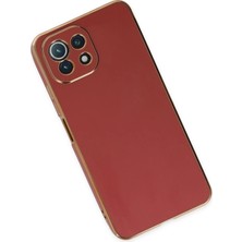 Rory Newface Xiaomi Mi̇ 11 Lite Kılıf Volet Silikon - Kırmızı