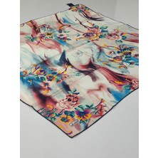 Balse Sura Ipek Eşarp Turuncu Sarı Yeşil 5029-4