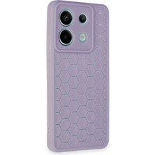 Rory Newface Xiaomi Redmi Note 13 Pro 5g Kılıf Petek Silikon Kapak - Lila