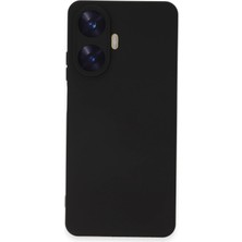 Rory Newface Realme C55 Kılıf Nano Içi Kadife Silikon - Siyah