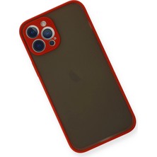 Rory Newface Iphone 12 Pro Kılıf Montreal Silikon Kapak - Kırmızı