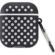 Rory Newface Airpods 3 (3.nesil) Spor Delikli Kılıf - Siyah-Beyaz