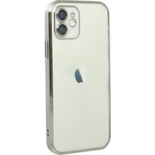 Rory Newface Iphone 12 Kılıf Razer Lensli Silikon - Gümüş