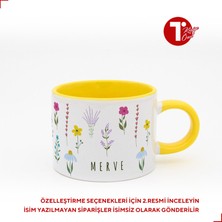 Bir Tasarım Karışık Çiçekli Isimli Sweet Fincan