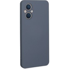 Rory Newface Oppo Reno 7 Lite Kılıf Nano Içi Kadife Silikon - Gri
