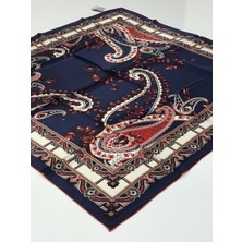 Balse Sura Ipek Eşarp Lacivert Bordo 5019-1