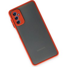Rory Newface Samsung Galaxy M52 5g Kılıf Montreal Silikon Kapak - Kırmızı
