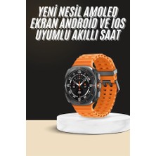 Rory Akıllı Saat Unısex Zarif Görünümlü Titanyum Kasa Amoled Ekran Müzik Dinleme