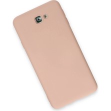 Rory Newface Samsung Galaxy J7 Prime Kılıf Nano Içi Kadife Silikon - Pudra
