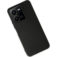 Rory Newface Vivo Y35 Kılıf First Silikon - Siyah