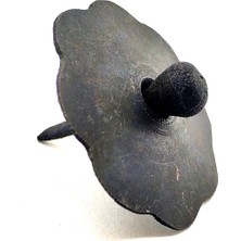 Calperia Antika Tarz Dekoratif Pirinç Düğmeli Kabara - 40 Mm, Oksit