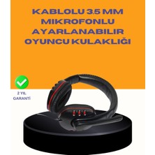 Rory Kırmızı Oyuncu Kulaklığı Bilgisayar Uyumlu Stereo Yüksek Ses Kaliteli