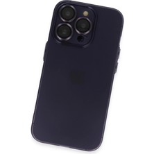 Rory Newface Iphone 14 Pro Max Kılıf Luko Lens Silikon - Derin Mor