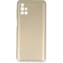 Rory Newface Samsung Galaxy M51 Kılıf First Silikon - Gold
