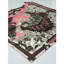 Balse Sura Ipek Eşarp Mercan Kahverengi 5018-2