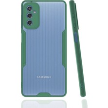 Rory Newface Samsung Galaxy M52 5g Kılıf Platin Silikon - Yeşil