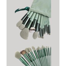 Rory Taşınabilir Ergonomik Yapılı 13 Adet Fiber Kıllı Yüz ve Göz Makyaj Fırçası Seti