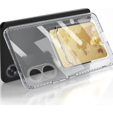 Rory Newface Oppo A38 Kılıf Kart Şeffaf Silikon - Şeffaf