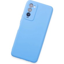 Rory Newface Tecno Camon 18 Kılıf First Silikon - Mavi