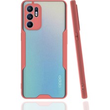 Rory Newface Oppo Reno 6 Kılıf Platin Silikon - Pembe