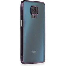 Rory Newface Xiaomi Redmi Note 9 Pro Kılıf Razer Lensli Silikon - Mor