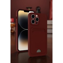 Rory Newface Iphone 15 Pro Kılıf Kelvin Kartvizitli Silikon - Bordo