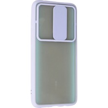 Rory Newface Xiaomi Redmi Note 8 Pro Kılıf Palm Buzlu Kamera Sürgülü Silikon - Lila