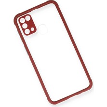 Rory Newface Samsung Galaxy M31 Kılıf Miami Şeffaf Silikon - Fuşya