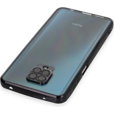 Rory Newface Xiaomi Redmi Note 9 Pro Kılıf Razer Lensli Silikon - Siyah