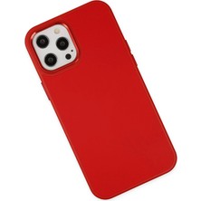 Rory Newface Iphone 12 Pro Max Kılıf Asya Deri Silikon - Kırmızı