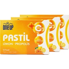 One Up Pastil Propolis + Limon 12 Pastil 3 Adet