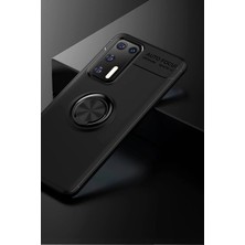 Rory Newface Huawei P40 Kılıf Range Yüzüklü Silikon - Siyah